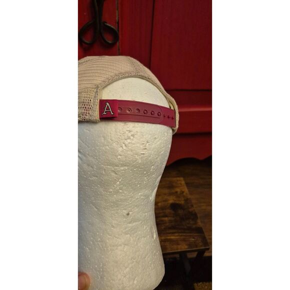 Arkansas Razorbacks Youth Size Mesh Back Baseball Cap Trucker Cap Snapback EUC - Picture 3 of 4